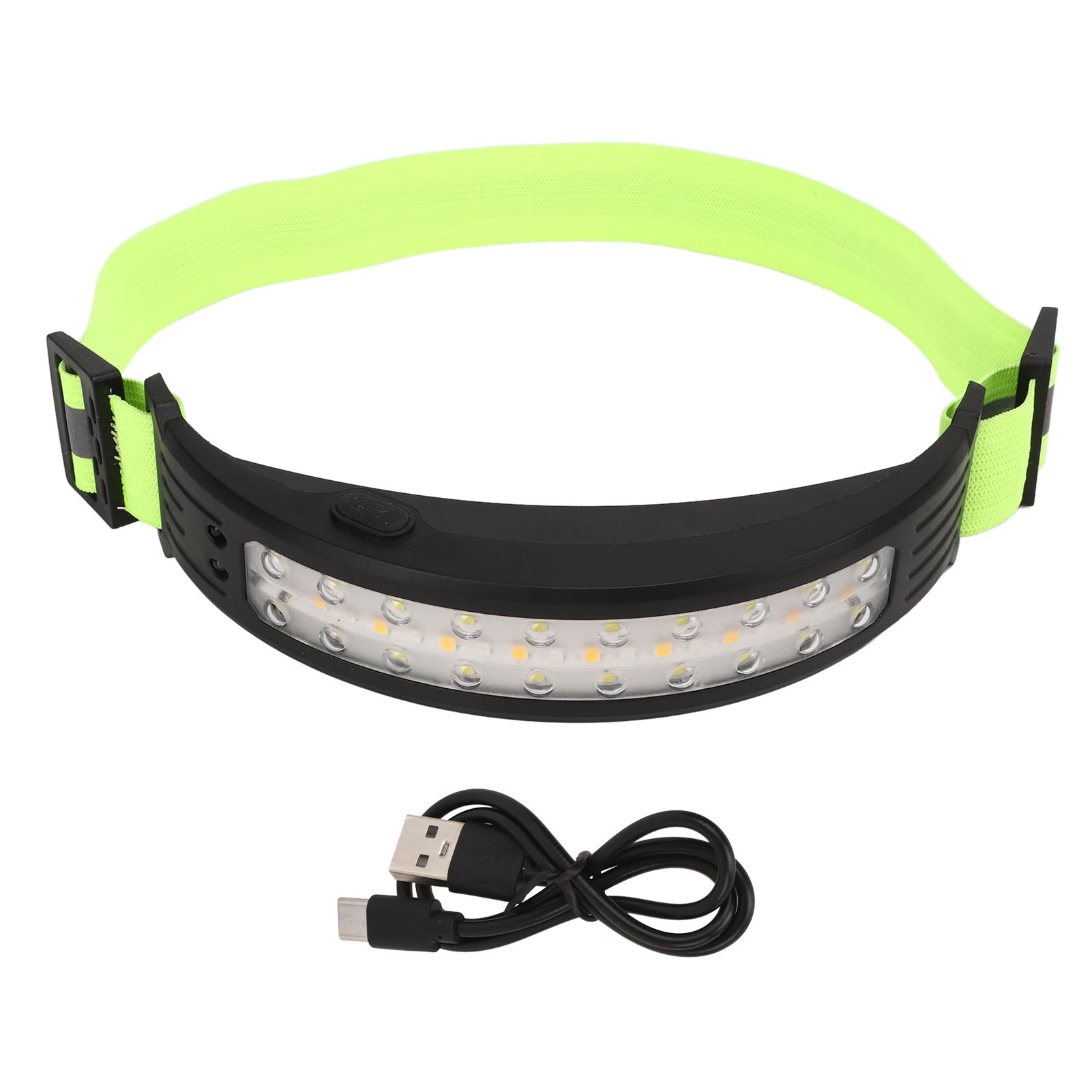 Leichte 1200-mah-cob-induktions-stirnlampe Mit Drei Farbtemperaturen (rot, Weiß, Warmweiß, Softlight) Für Fahrräder