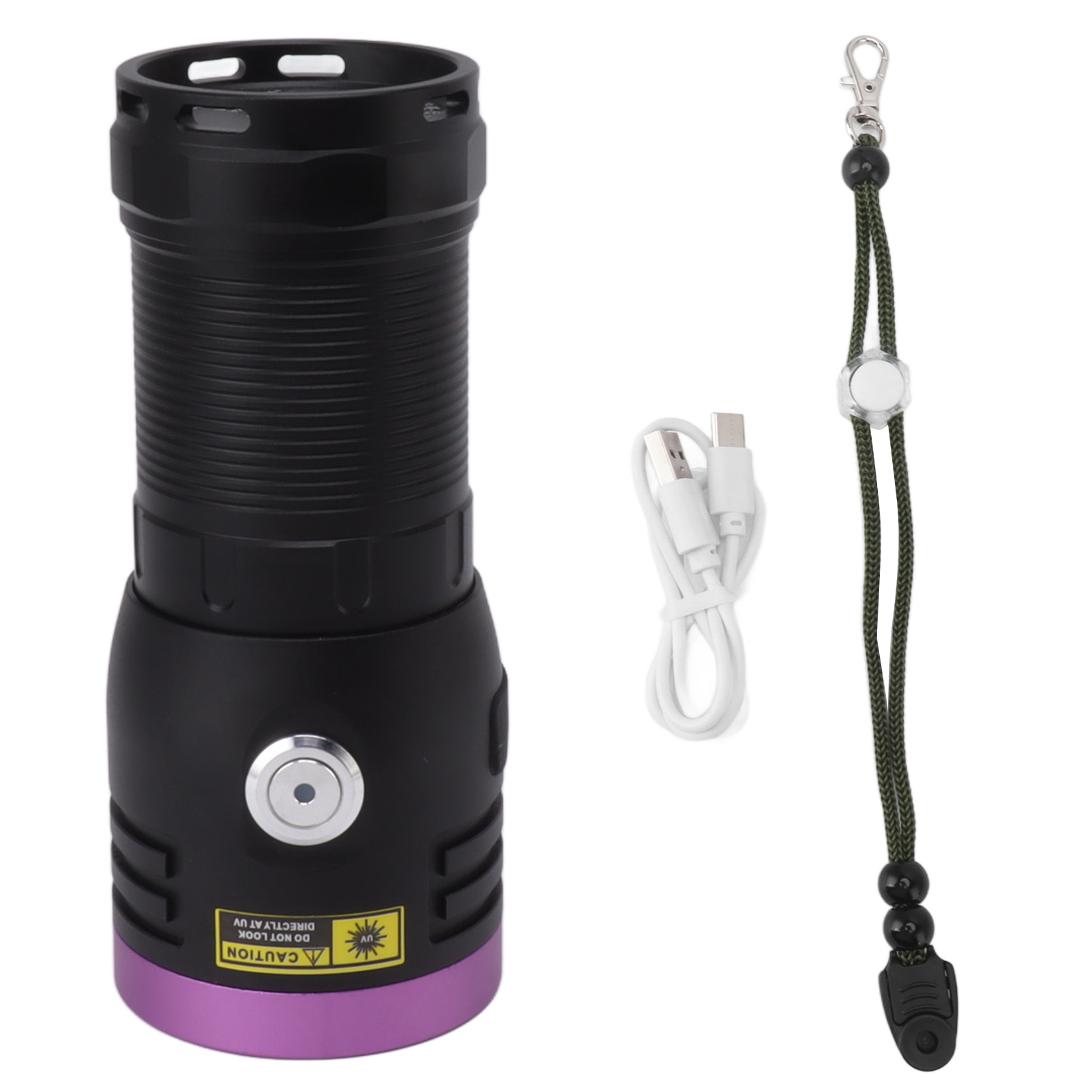 Wiederaufladbare 80-w-uv-taschenlampe (365 Nm) Zum Aufspüren Von Tierurin Und Fluoreszierendem Harz