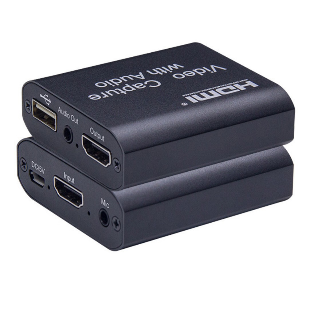 Videoaufnahmekarte Mit Hdmi-loop-ausgang, Usb 2.0, Spiel- Und Audiorecorder