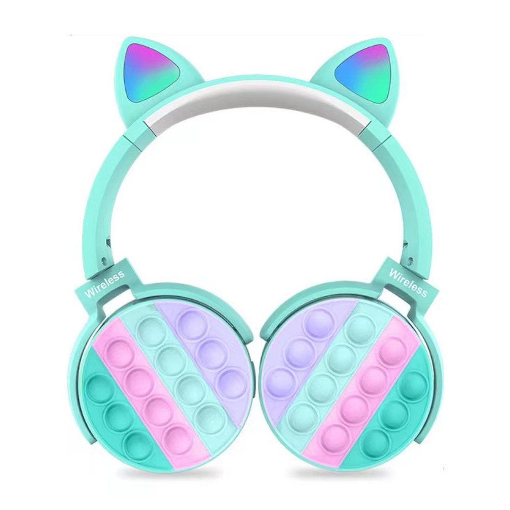 Ct-950 Bluetooth-kopfhörer Mit Leuchtenden Katzenohren, Kabellosem Subwoofer, Push-to-hang-kopfhörer, Ideales Geburtstagsgeschenk Für Familie Und Freunde
