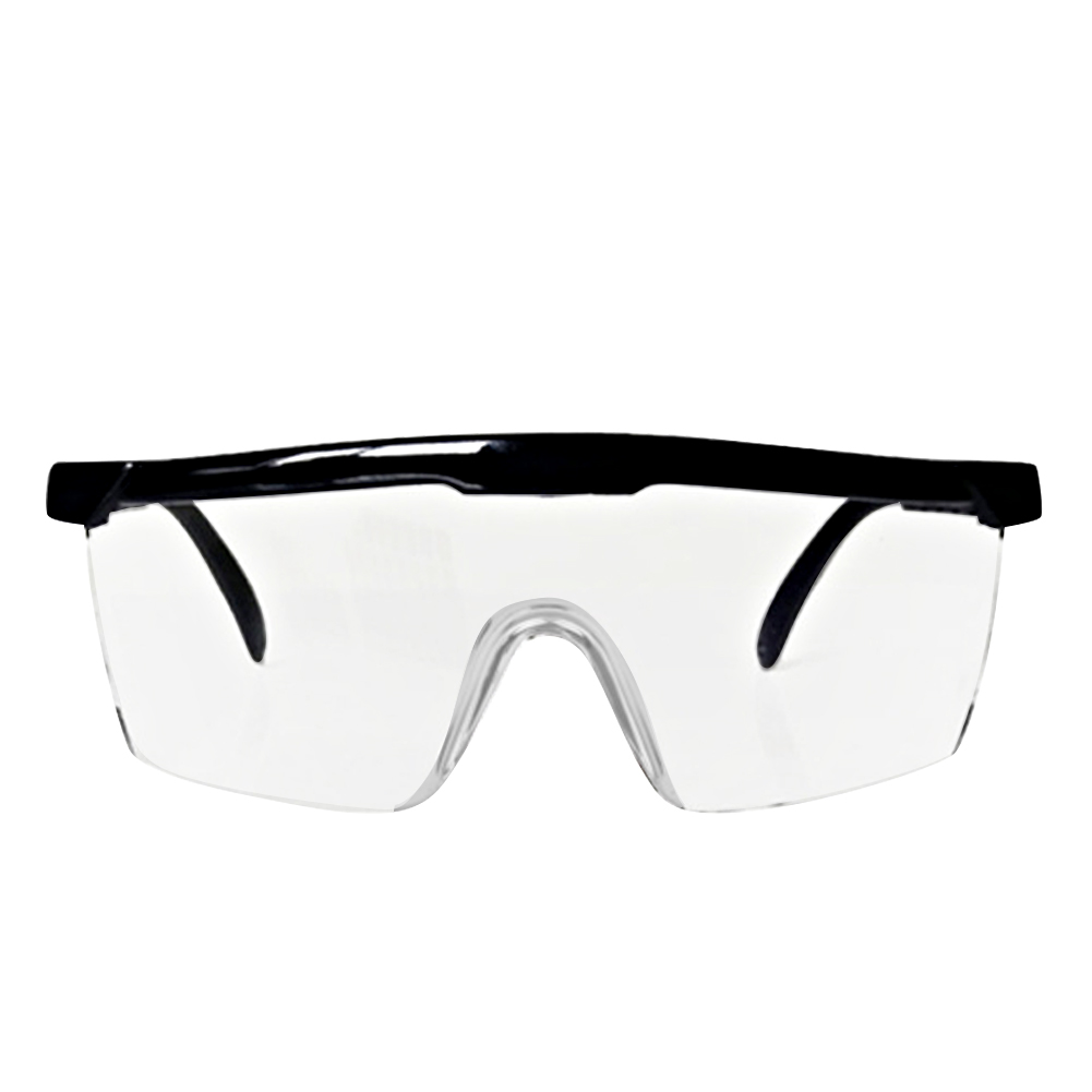 Antibeschlag-, Staub- Und Wasserfeste Schutzbrille Mit Klaren Gläsern Für Kurzsichtige (glänzend Schwarz)