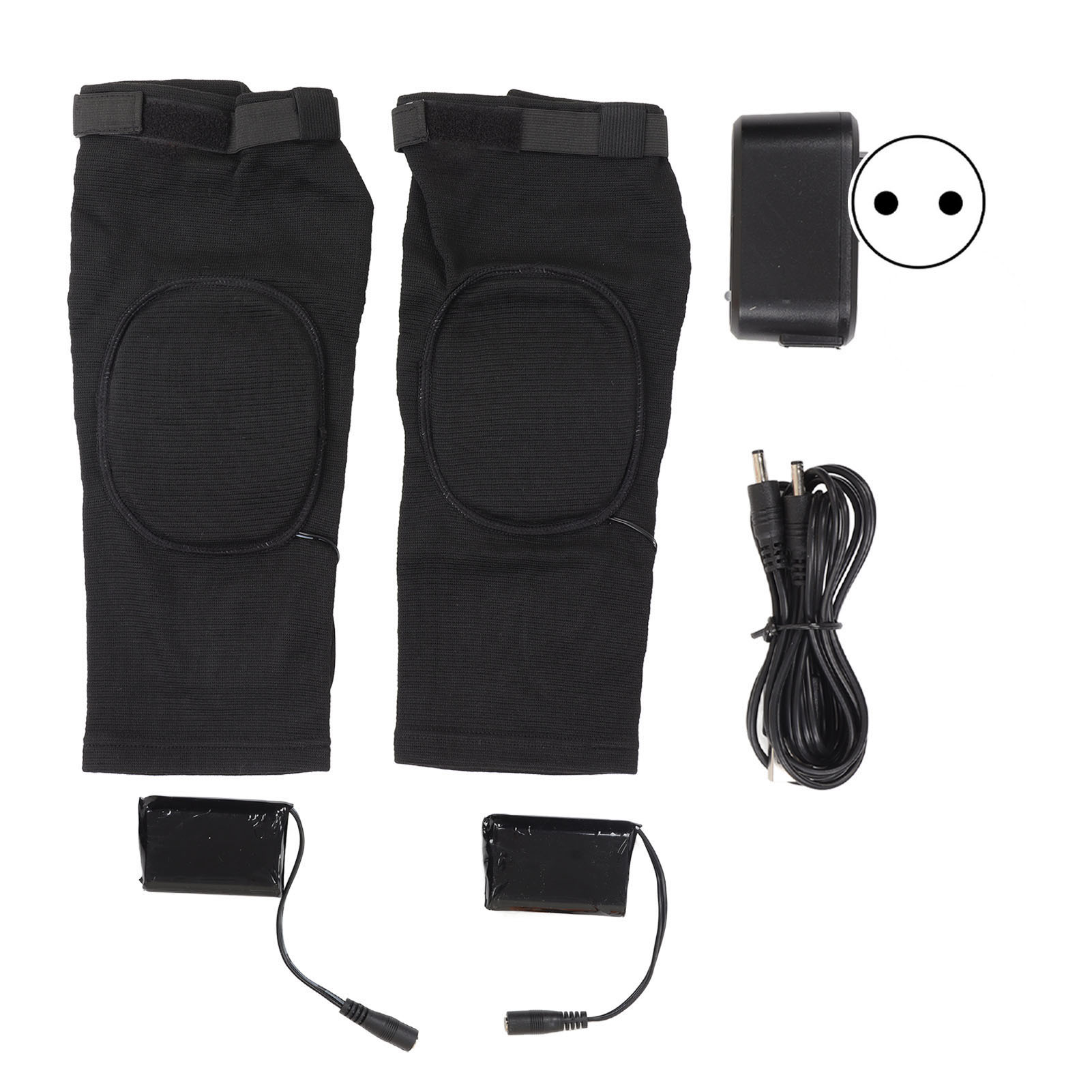 Paar Wiederaufladbare, Beheizbare Knieschoner, Konstante Temperatur Für Sport Und Laufen, Flexible Kniebandage, Eu-stecker 100–240 V