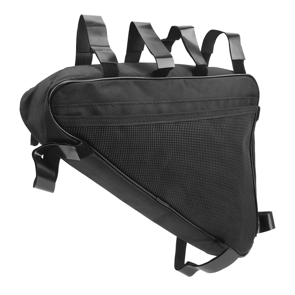 Dreieckige Mountainbike-tasche Aus Oxford-canvas, Feste Vordertasche Für Fahrradwerkzeug, Haken Vorne.