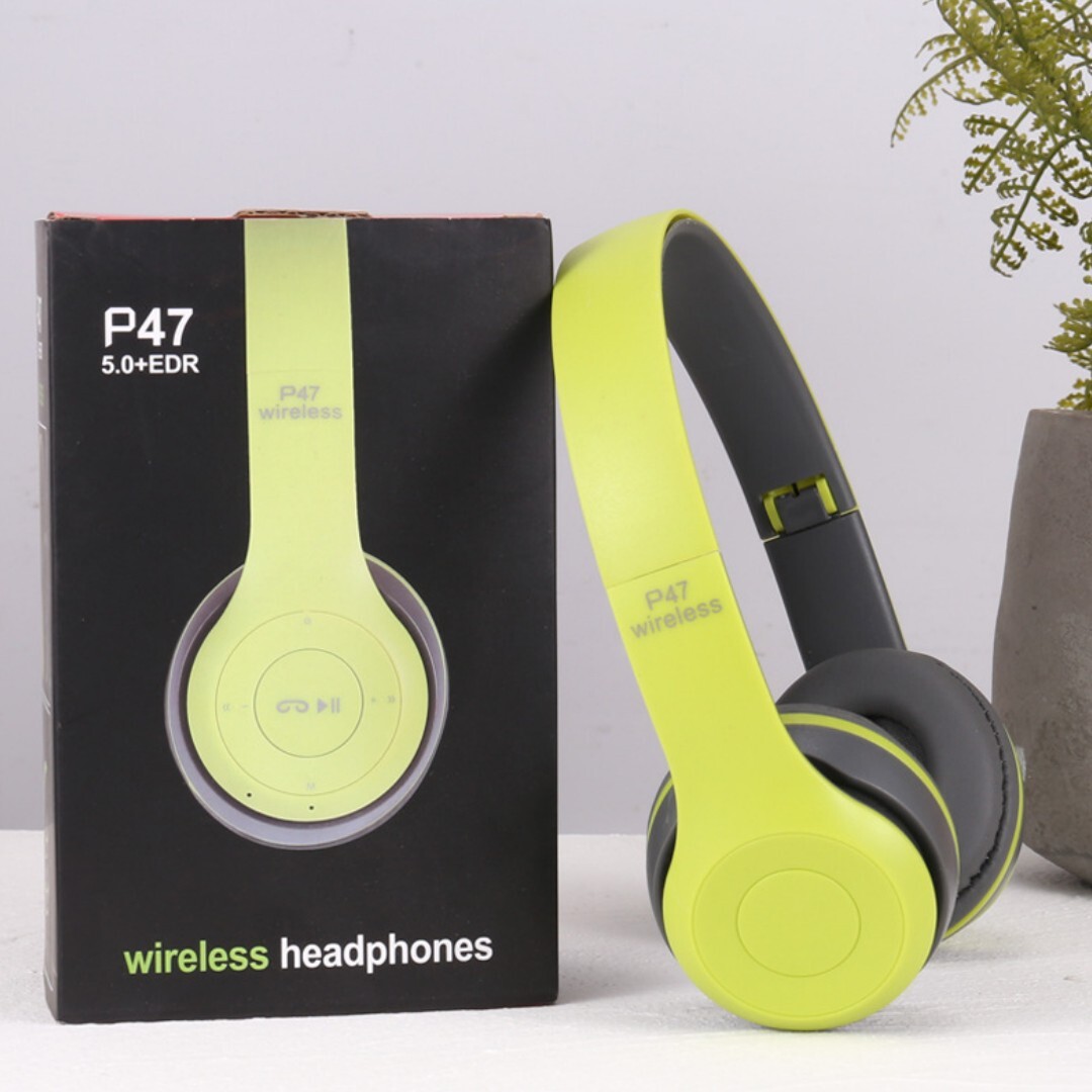P47 Noise Cancelling Kopfhörer, Kabellose Bluetooth-kopfhörer Mit Aktiver Geräuschunterdrückung (grün)