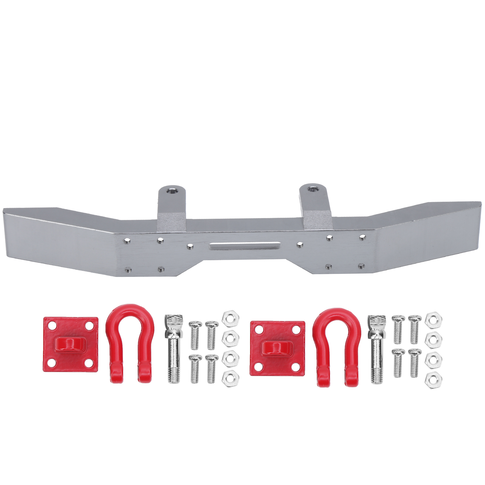 Cnc-polierte Frontstoßstange Aus Aluminiumlegierung Für 1/16 Rc-cars – Ersatzteile Und Upgrade