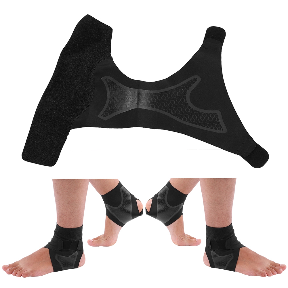 Atmungsaktive Knöchelbandage Mit Stabilisierungsband Für Sport Und Fitness (größe L - 1 Paar)