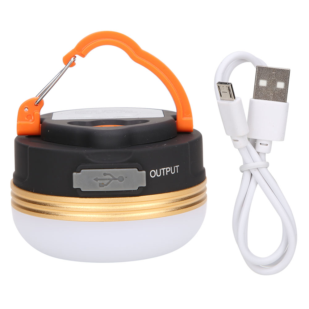 Tragbare Magnetische Led-zeltlampe – Usb-ladefunktion, Notbeleuchtung Beim Camping, Goldring