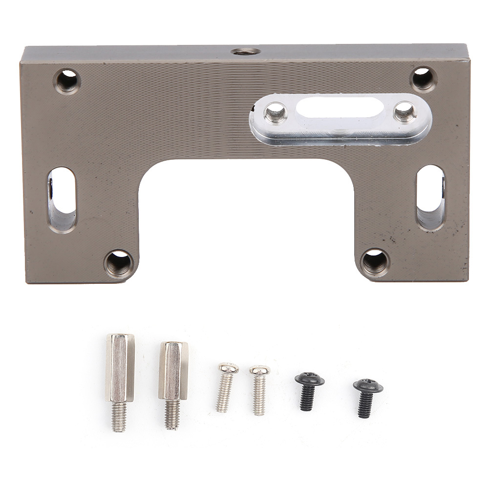 Stoßstangenhalterung Aus Aluminiumlegierung, Zubehör Für Die Modelle Mn90, Mn91, Mn45, Mn96 Und Mn99, Geländewagen Im Maßstab 1:12, Titanfarben