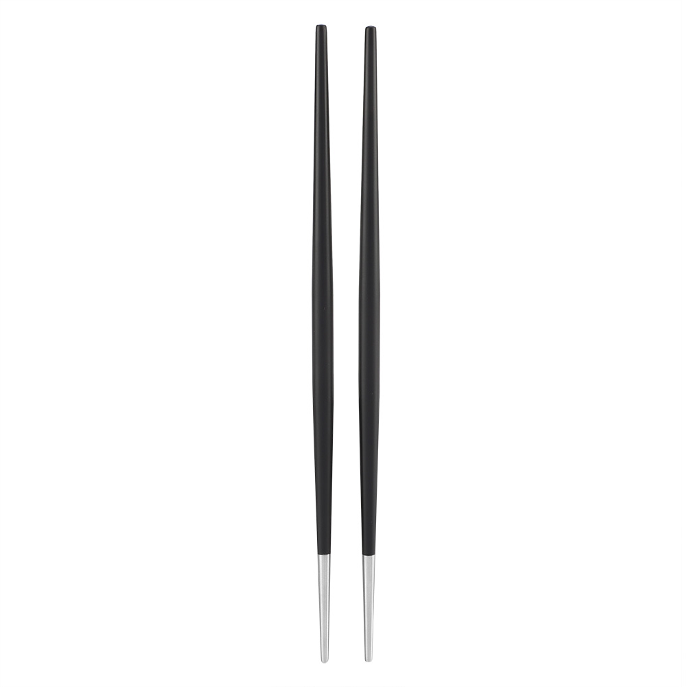 Sushi-essstäbchen Aus Edelstahl 304 – Japanisches Besteckset (schwarz Und Silber)