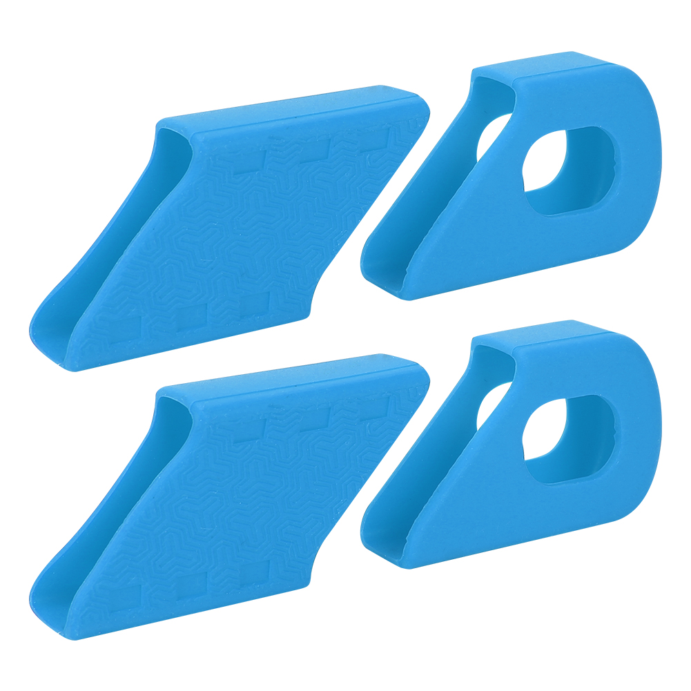 Silikon-kurbelschoner Für Fahrräder, Blaue Hüllen, Fahrradzubehör (4 Stück)