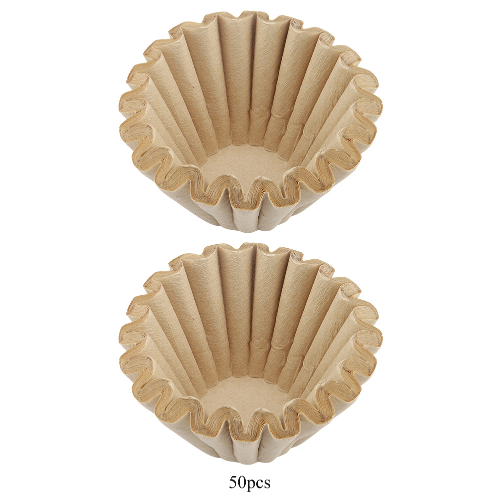 50 Einweg-kaffeefilter Aus Holzfasern Für Kaffeemaschinen (größe L)