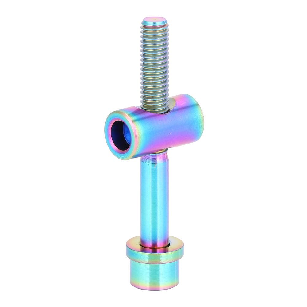 M5 30/35/40 Mm Titanlegierungsschraube Für Fahrradsattelstütze, Rundkopf-regenbogenschraube M5x40
