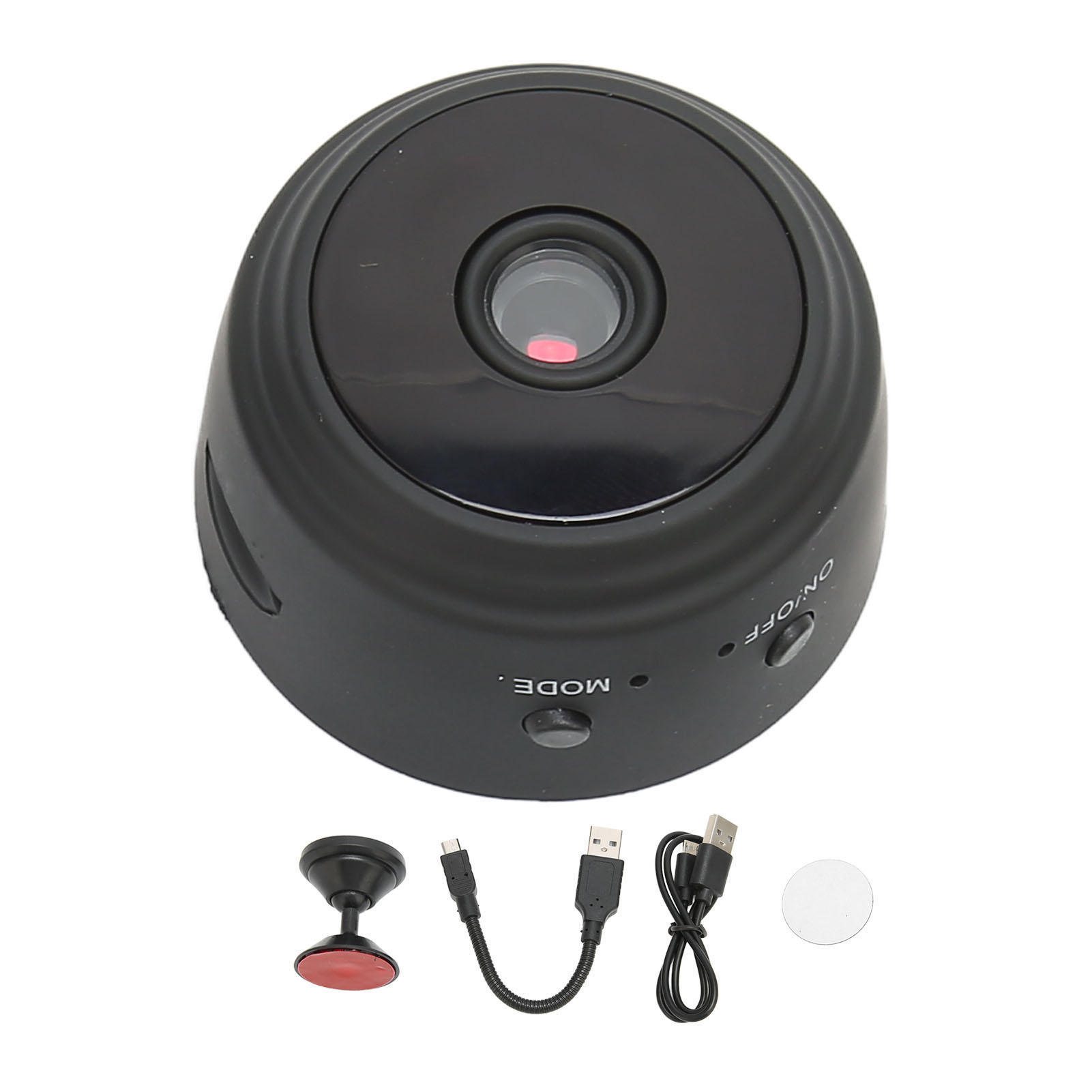 Mini-wlan-kamera Mit 1080p-auflösung, Nachtsicht, 360°-drehung Und Wiederaufladbarem Akku Für Die Überwachung Von Zuhause Und Büro