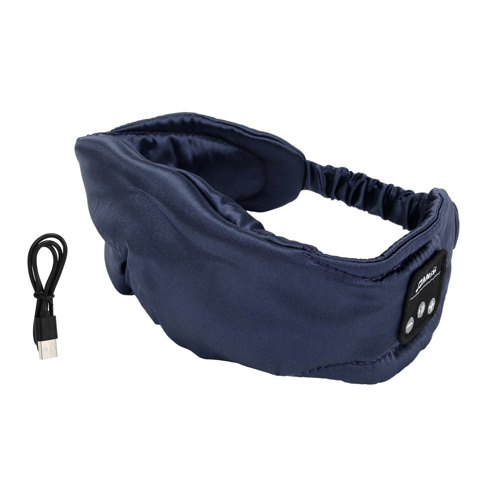 Bluetooth-nachtmaske Mit Lichtschutz Und Integrierten Kopfhörern – Ultradünne Blaue Edition