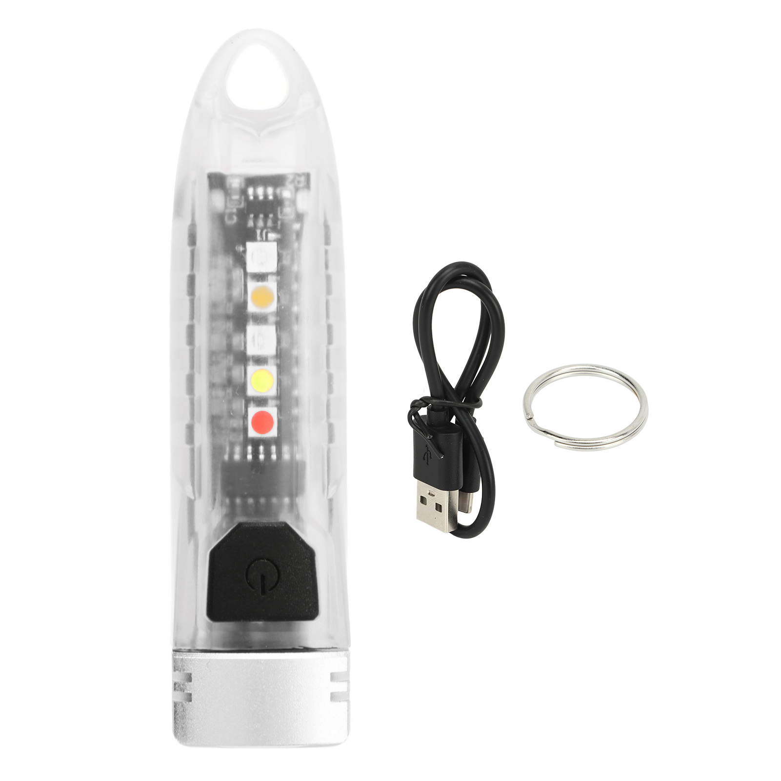 Mini-led-taschenlampe, Wiederaufladbar Über Usb-c, Ipx6, 400 Lm Für Den Außeneinsatz