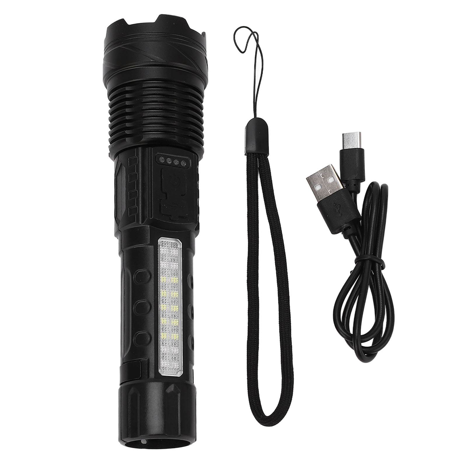 Wiederaufladbare Led-arbeitsleuchte Über Usb, 800 Lumen, Wasserdicht Nach Ipx4, Leistungsstarke Außenbeleuchtung Mit Weißem Laser.
