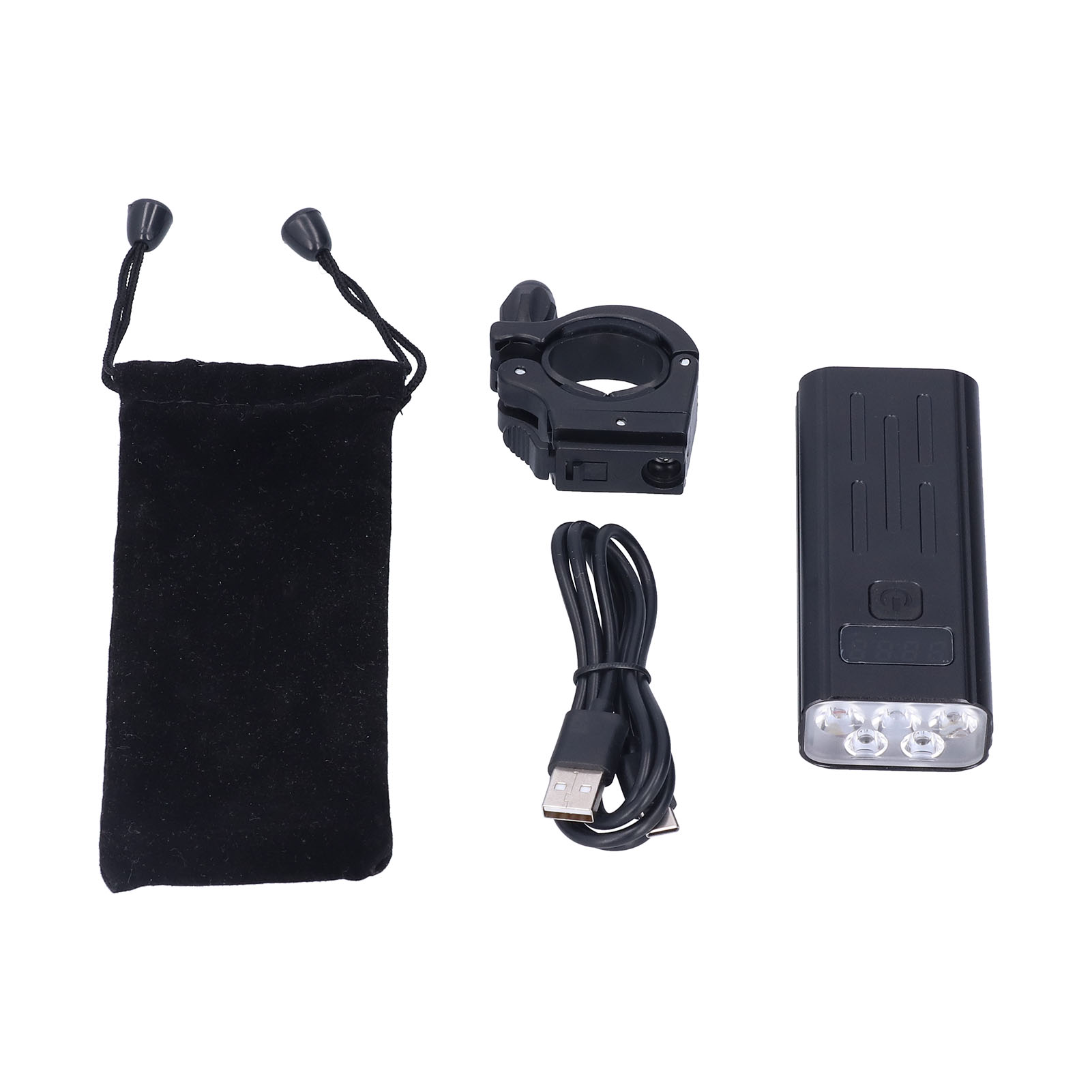 Leistungsstarke Sw705 Fahrradlampe Mit 5 Leds, Usb-aufladbar, Für Stadt-, Rennrad- Und Mountainbike-fahrten, Geeignet Für Alle.