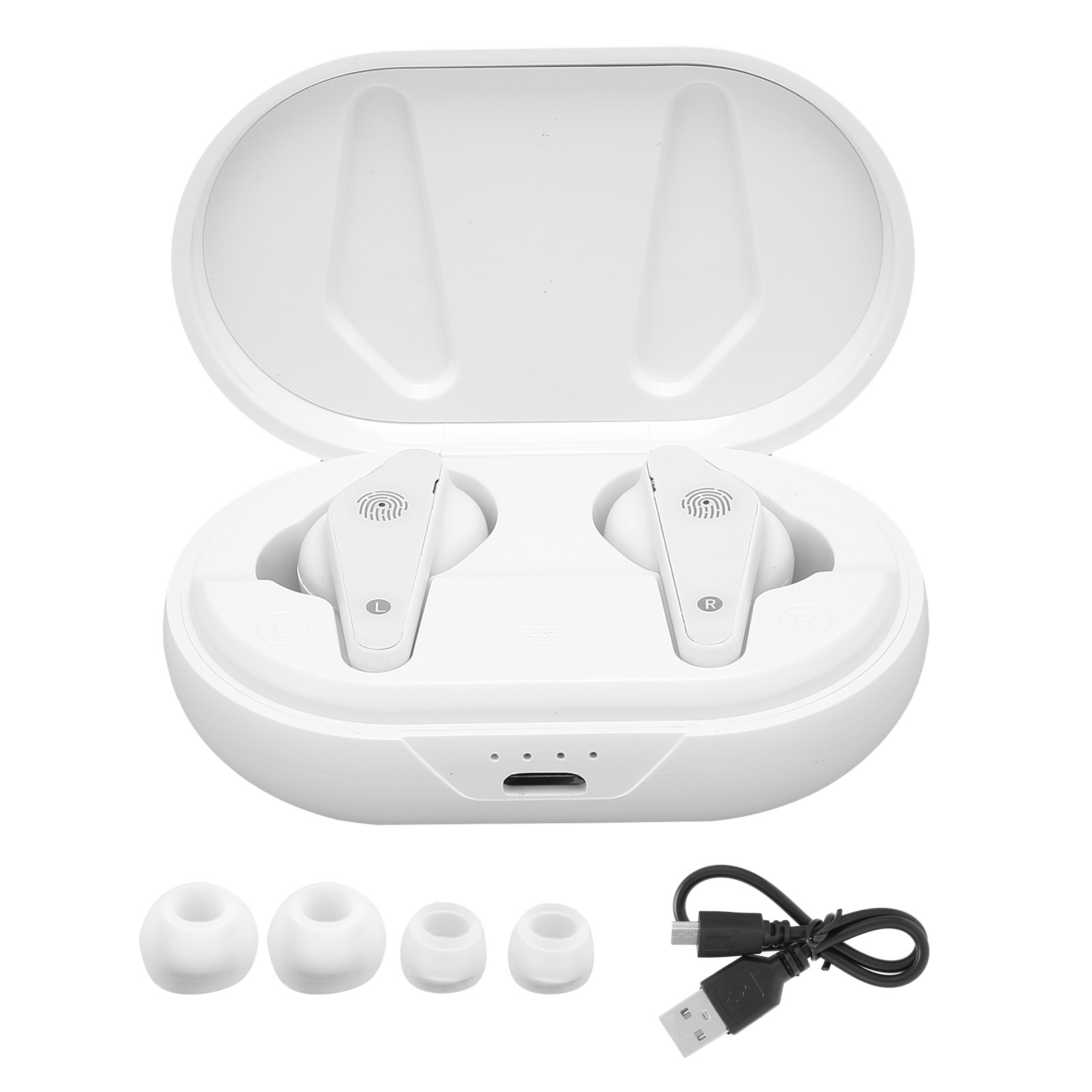 Bluetooth 5.0 Headset Mit Ladecase, Kabellose Ohrhörer Für Zwei Anrufe