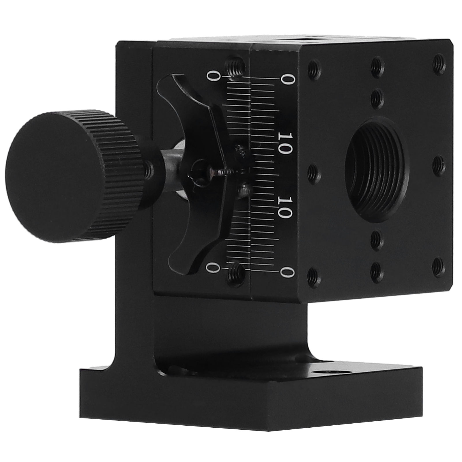 Hochpräzise Manuelle Z-achsen-plattform Mit Schwalbenschwanzführung Und Zahnrad-hubsystem Hfla40 40x40mm