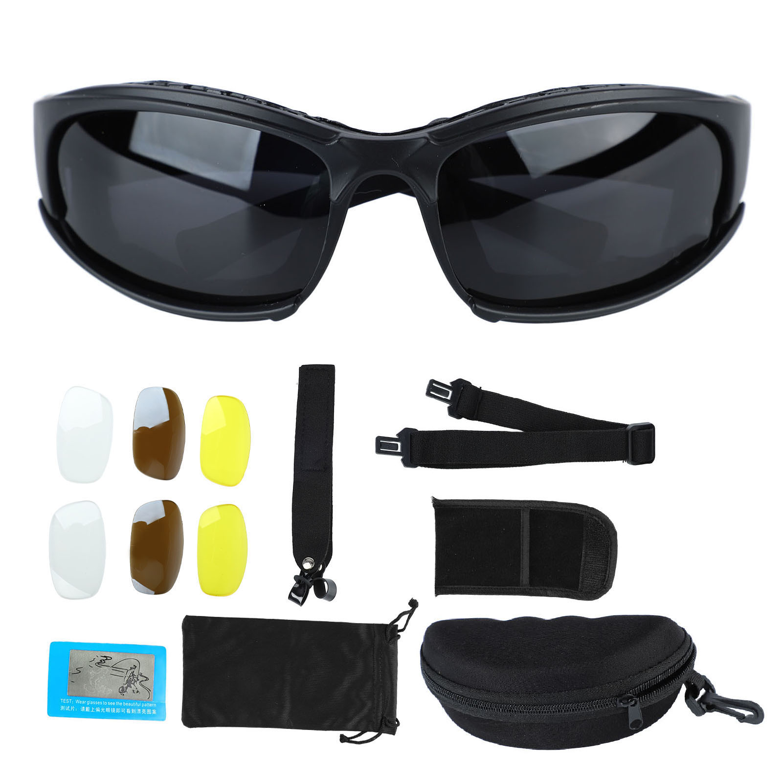 Polarisierte Motorradbrille Mit Linsen In Militärqualität Für Fahr-, Cs-, Wind- Und Aufprallschutz