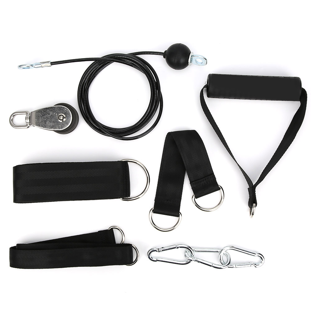 Fitness-set Zum Selbermachen Mit Seilzug Und Kabel Zur Kräftigung Von Armen Und Trizeps