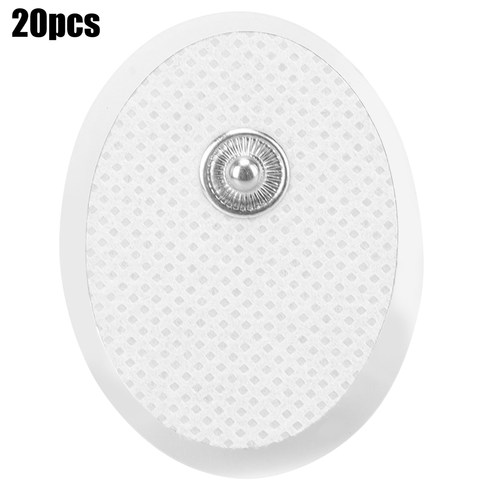 20 Stück 3x4cm Physiotherapie-elektrodenpads, Ovale Massage-elektrodenpflaster Zur Elektrostimulation