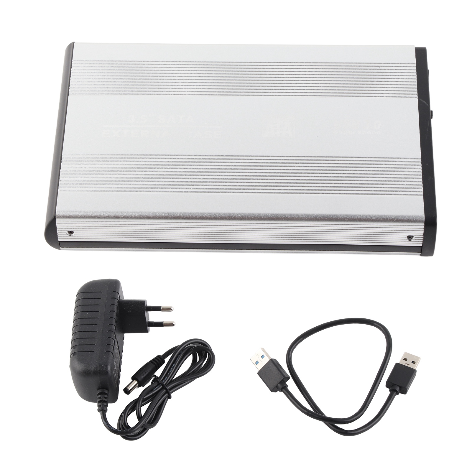 Externe 4-tb-festplatte Mit Usb 3.0 (5 Gbit/s), 3,5-zoll-aluminiumgehäuse Für Pc Und Reisen, 100–240 V Mit Eu-stecker