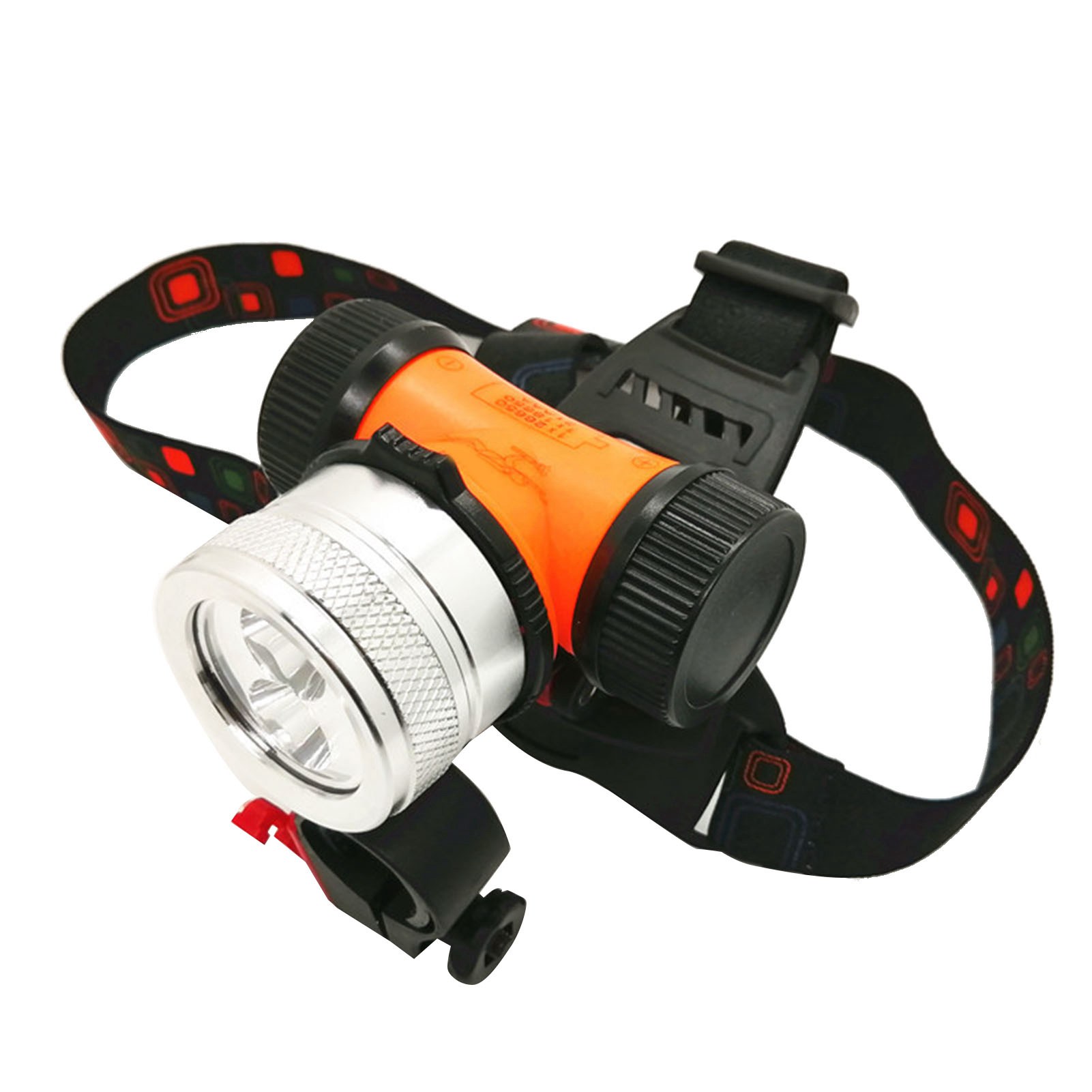 Taucherstirnlampe Aus Korrosionsbeständiger Aluminiumlegierung, 2 Leuchtmodi, Abnehmbares Kopfband Zum Unterwasserfischen