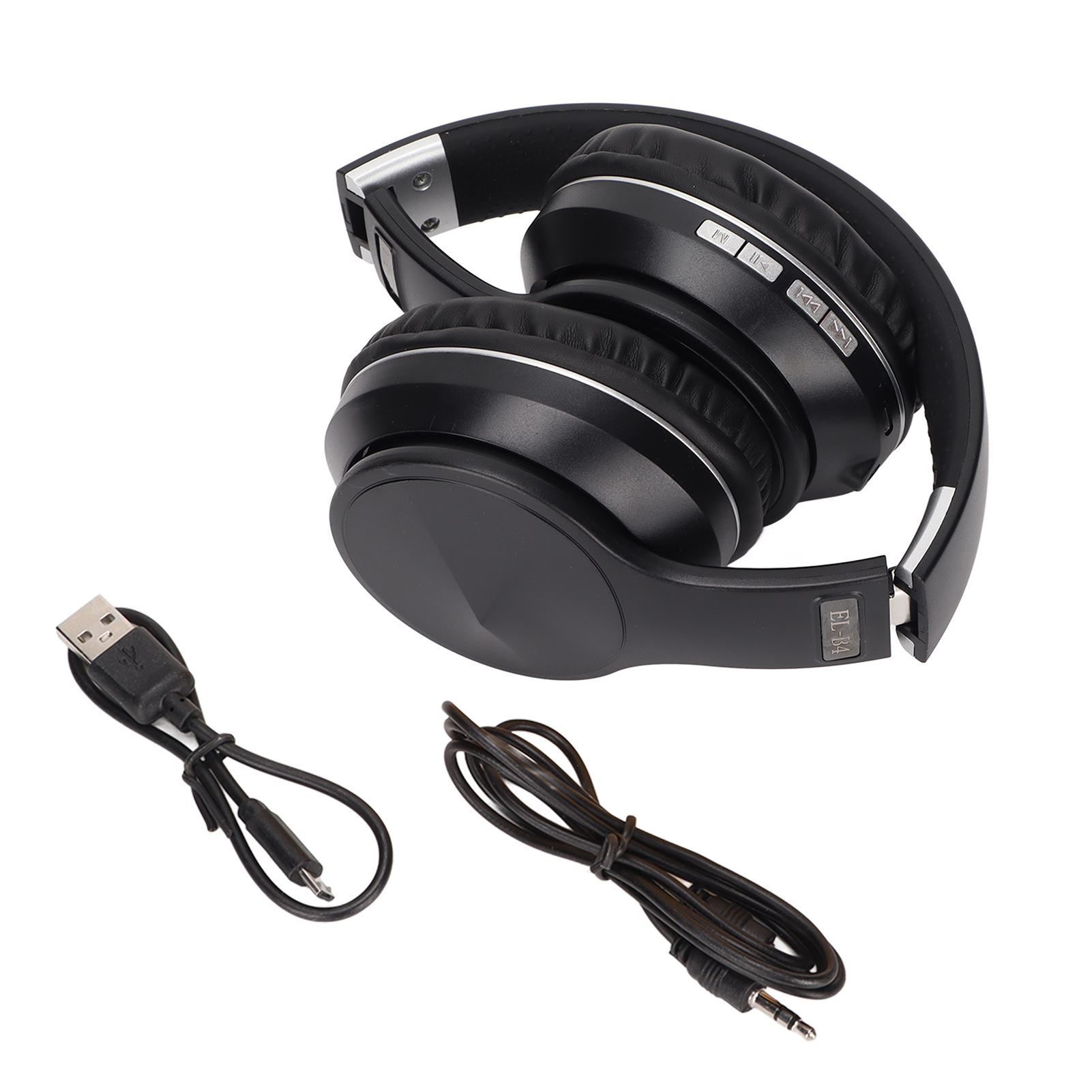 Elb4 Multifunktionales, Faltbares Bluetooth-headset Für Sport Und Spiele, Kabellos (schwarz/silber)