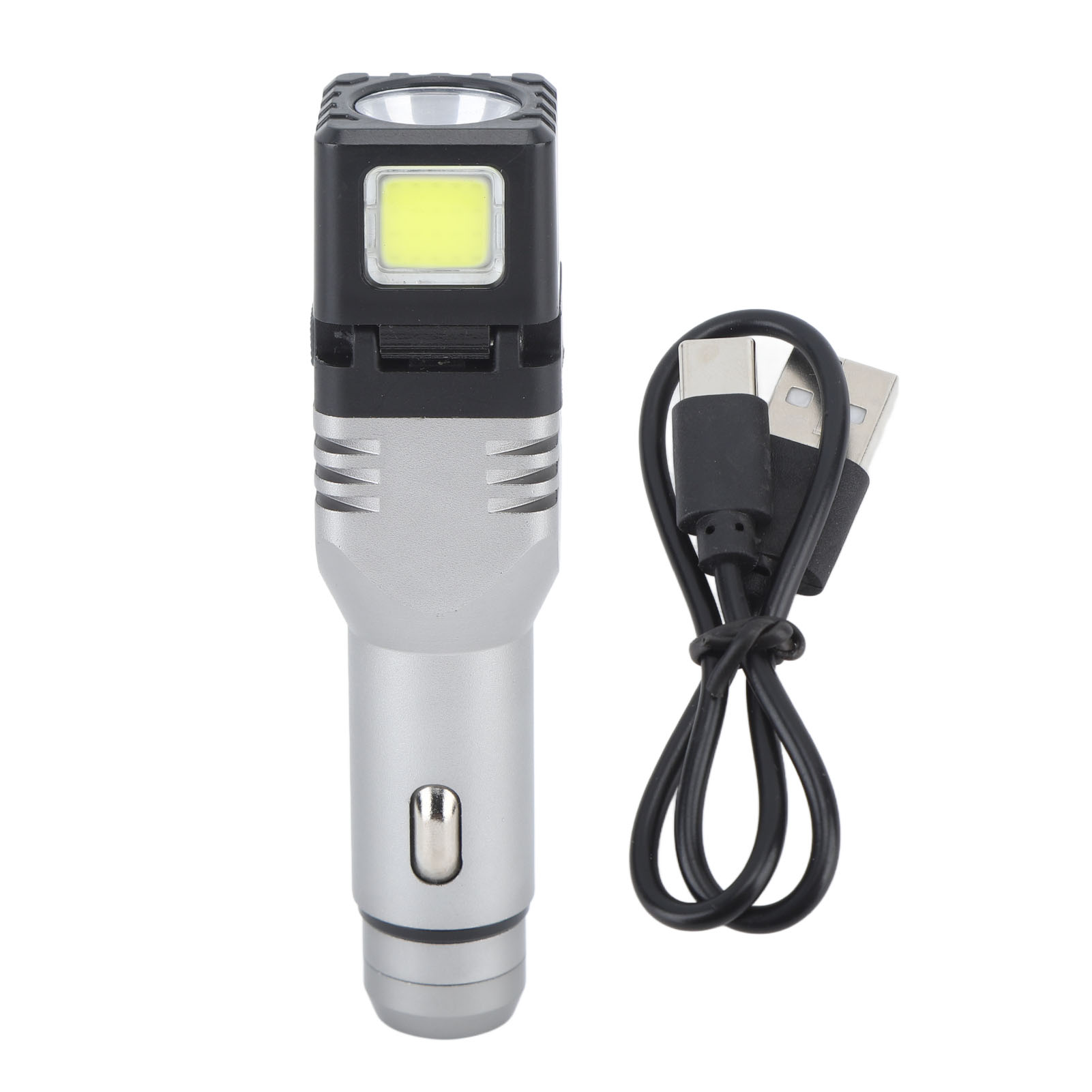 Wiederaufladbare Autotaschenlampe, Zwei Lichtquellen, Superhell, Mini Und Tragbar, Notfalltaschenlampe Mit Nur Einer Ladung.