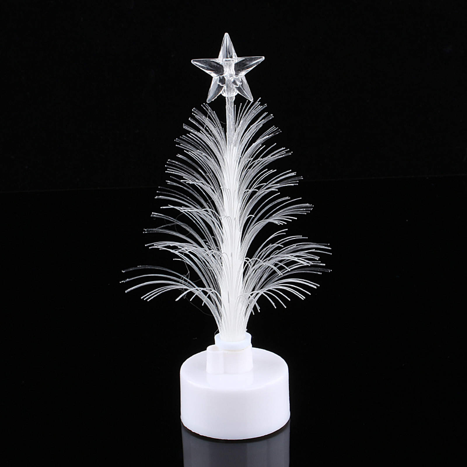Mehrfarbiger Led-lichtleiter-weihnachtsbaum, Dekorative Nachttischlampe