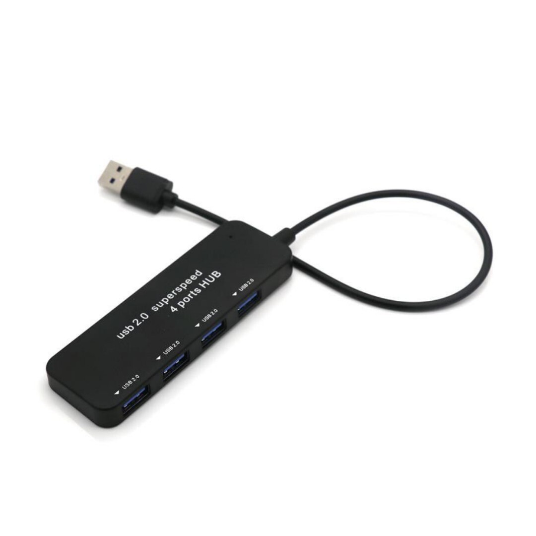 4-port-usb-2.0-hub – Ultraschnelle Datenübertragung Mit 480 Mbit/s, Stabile Verbindung Für Pc Und Laptop