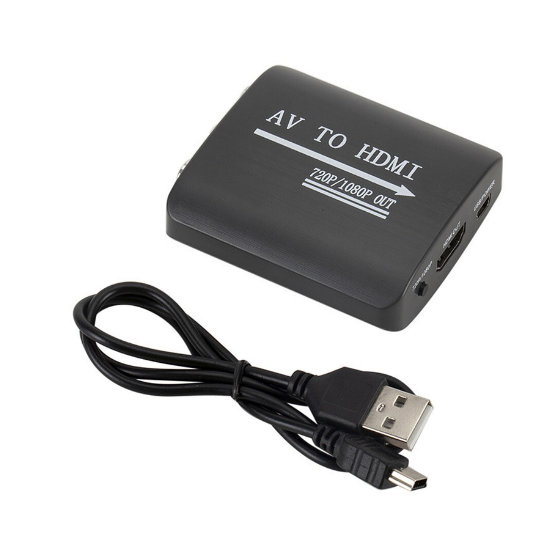 Av-zu-hdmi-konverter, Adapter Für Ps1/ps2/ps3/xbox 360/wii/n64/snes/stb/vhs/dvd, Unterstützt 720p/1080p
