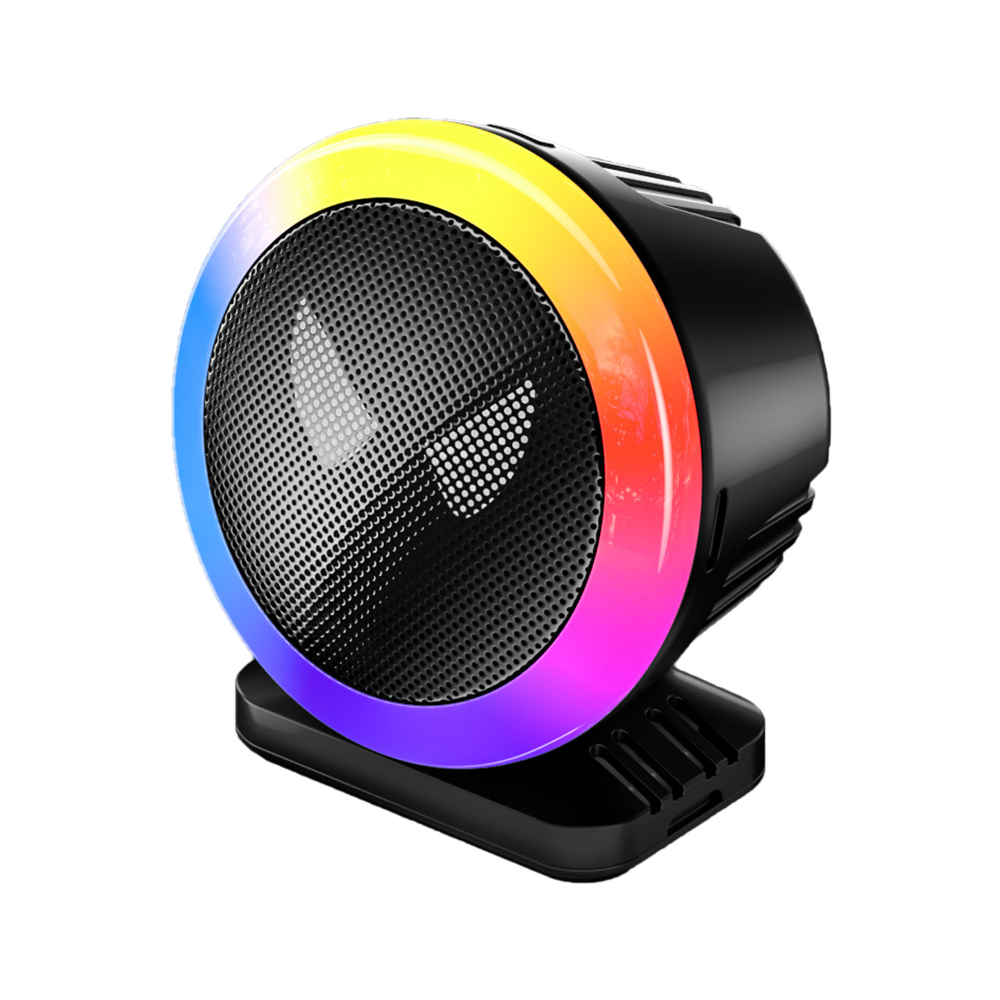 Sprachgesteuerte Rgb-led-lampe, Farbenfrohe Musikalische Stimmungsleuchte Fürs Auto, Kreative Schreibtischlampe Mit Mikrofon