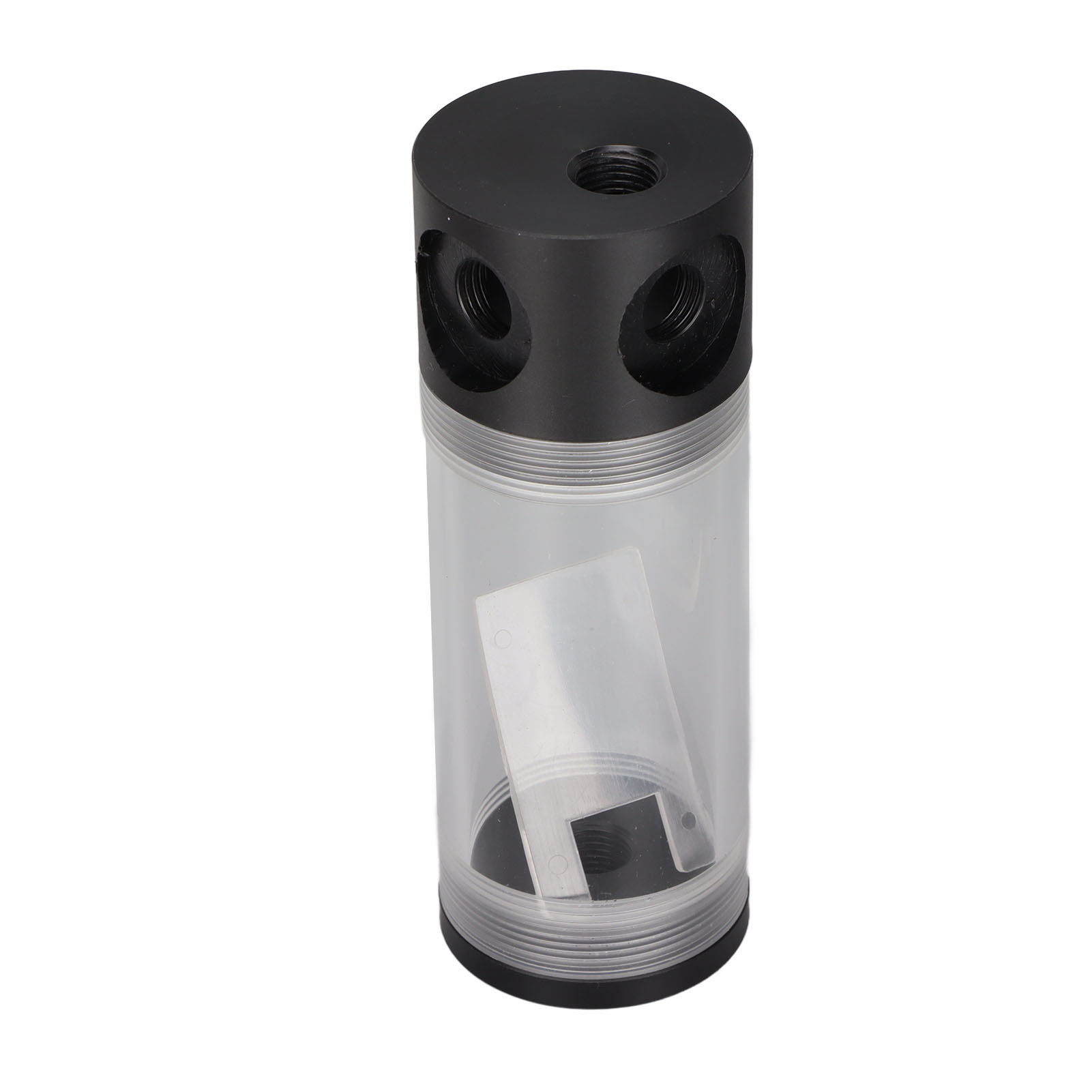 Flüssigkeitskühlbehälter 50 Mm Durchmesser, G1/4 Gewinde, 4 Löcher, Pom-material, 14 Cm Höhe, Cnc-gefräst Für Pc.