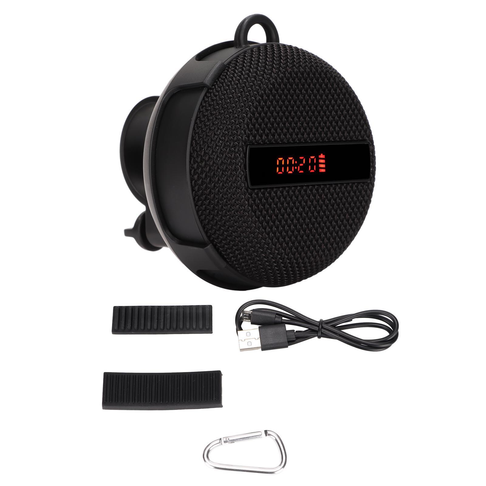 Ip65 Wasserdichter Bluetooth 5.0 Fahrradlautsprecher Mit Geschwindigkeits-, Zeit- Und Akkuanzeige - Kabelloser Fahrradlautsprecher