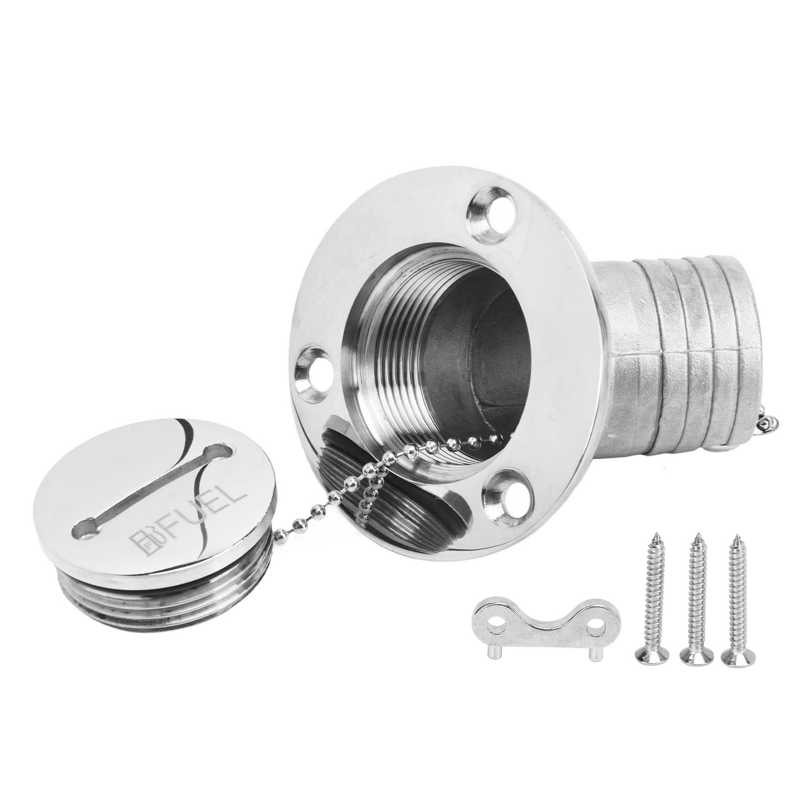 Tankdeckel Aus Edelstahl Für Yachten Und Wohnmobile, 45-grad-winkel, 38 Mm (1,5 Zoll), Für Kraftstoff
