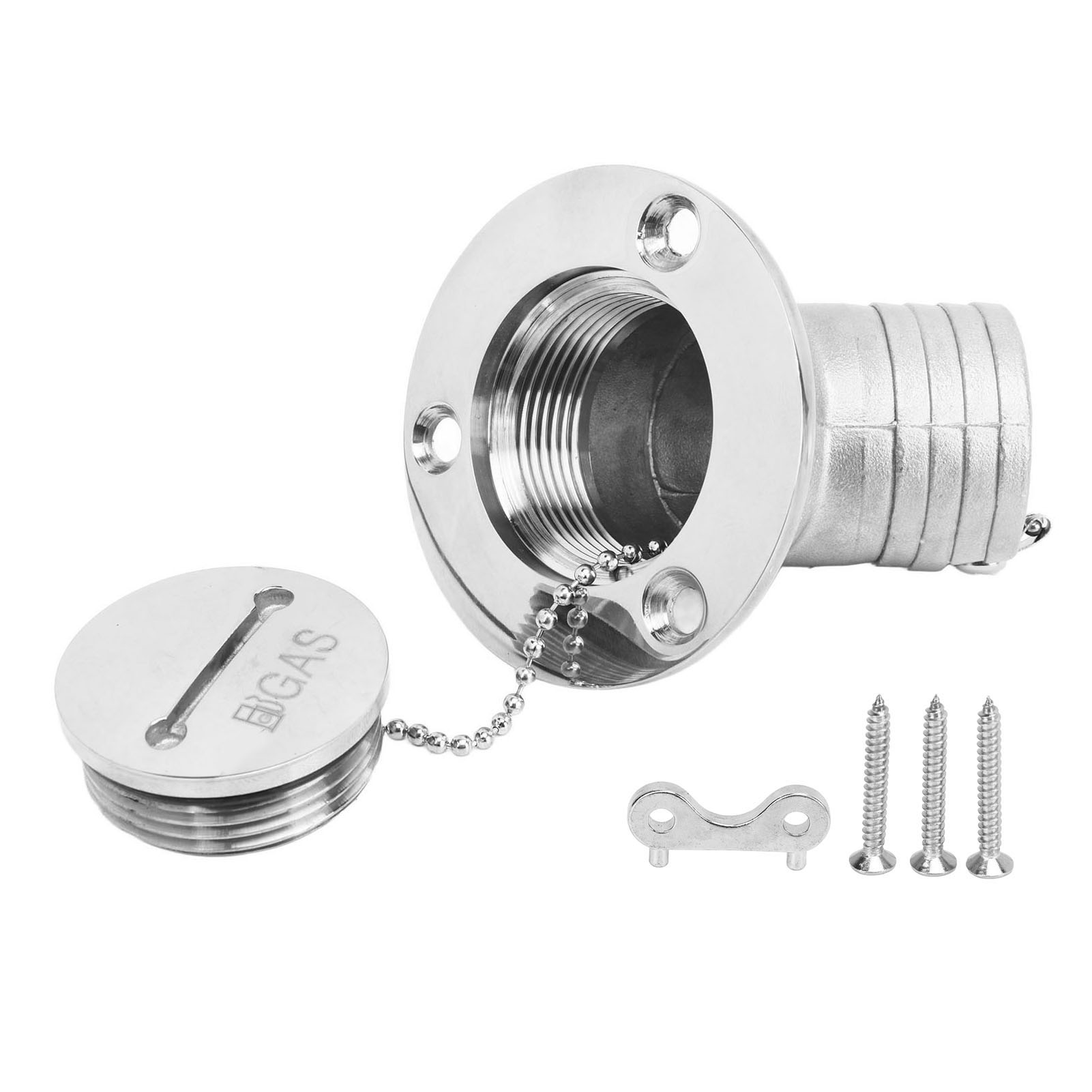 Bootsdeck-einfülldeckel, Edelstahl, 45 Grad, 1,5 Zoll (38 Mm), Für Yachten Und Wohnmobile