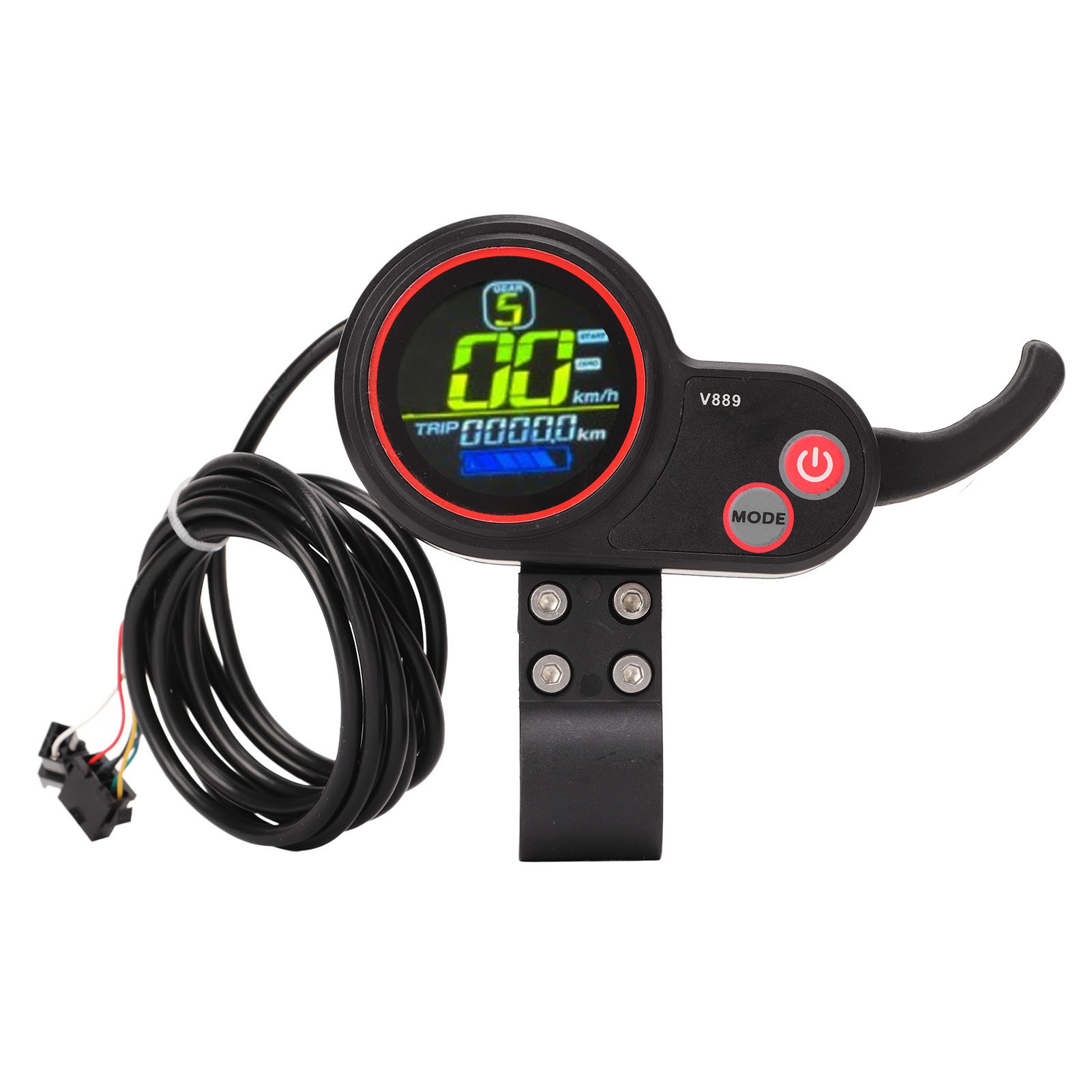 Armaturenbrett Für Elektroroller Mit Daumengas, Display Und Usb-anschluss, Kompatibel Mit 24 V/36 V/48 V