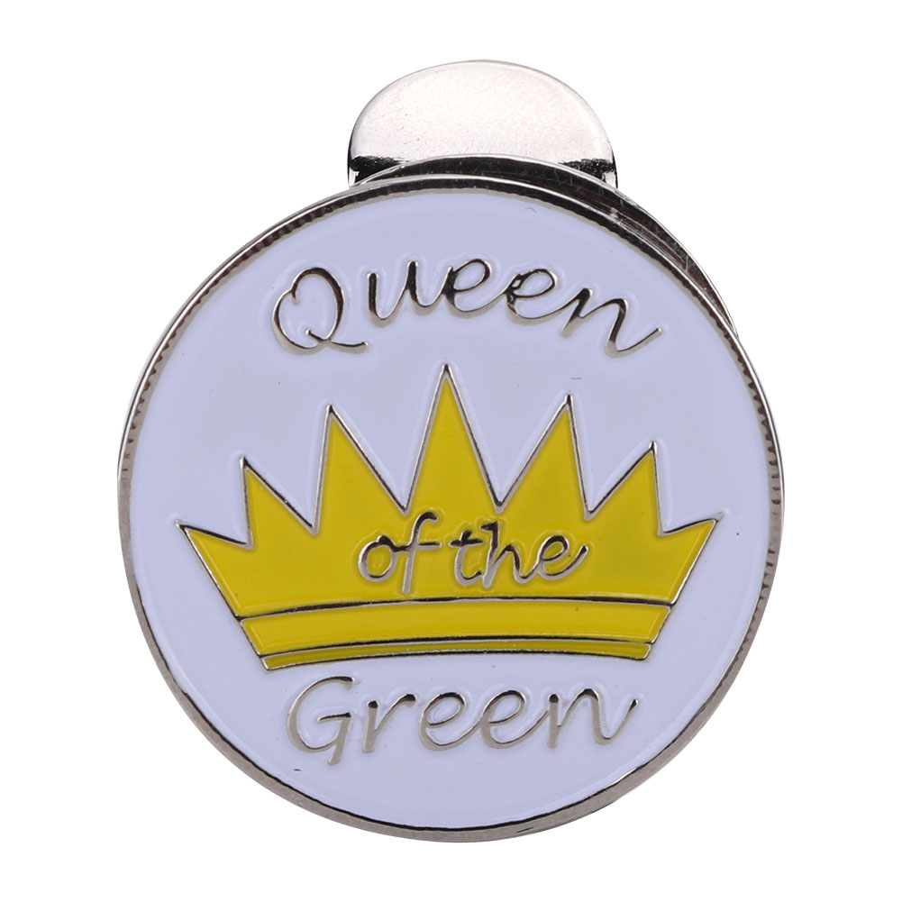 Magnetischer Clip Für Golfkappe – Magnetischer Ballmarker (gelbe Krone)