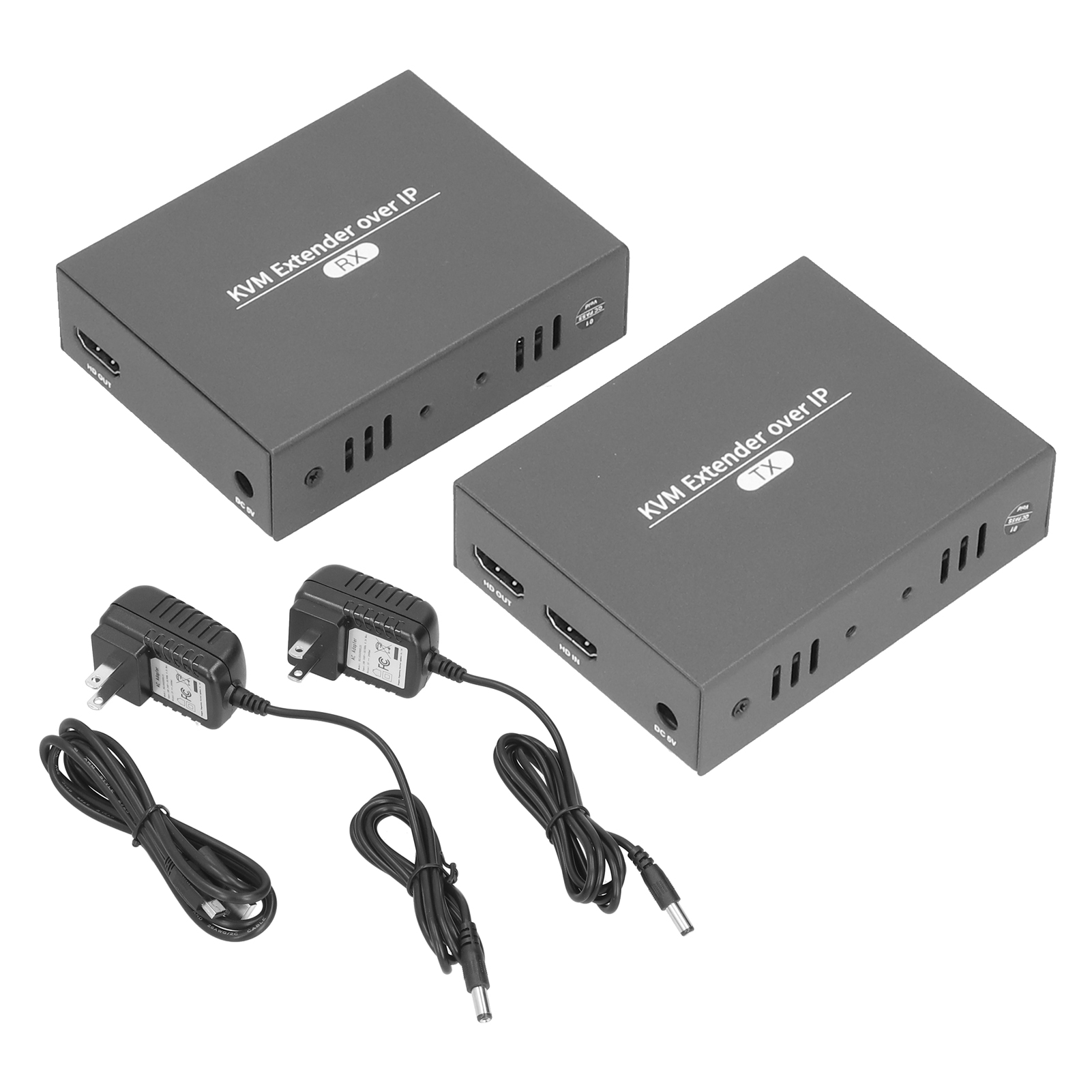 4k Hdmi 1080p Usb Kvm-extender Mit 110-240v Netzteil Und Us-stecker