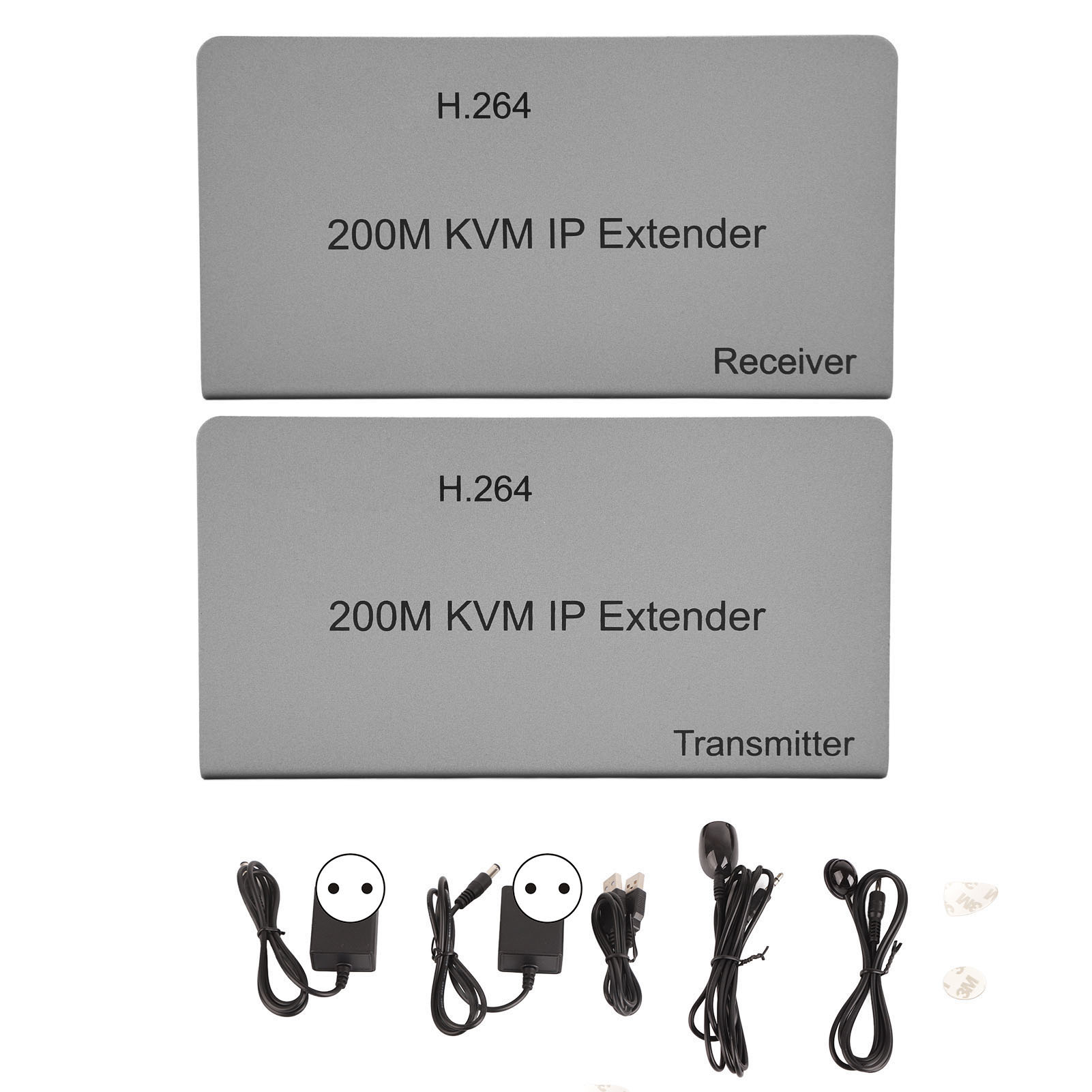 200 M Ip-hdmi-extender, Full Hd 1080p, Mit Ir-steuerung, Loop-ausgang Und 100–240-v-netzteil Für Kvm-netzwerke