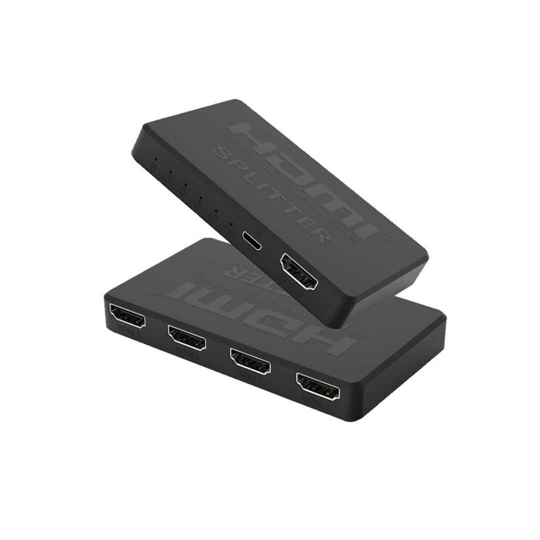 Hdmi-splitter (1 Auf 4), 1 Quelle Duplizieren/spiegeln Auf 4 Hdmi-displays, 4k-kompatibler Hdmi-splitter