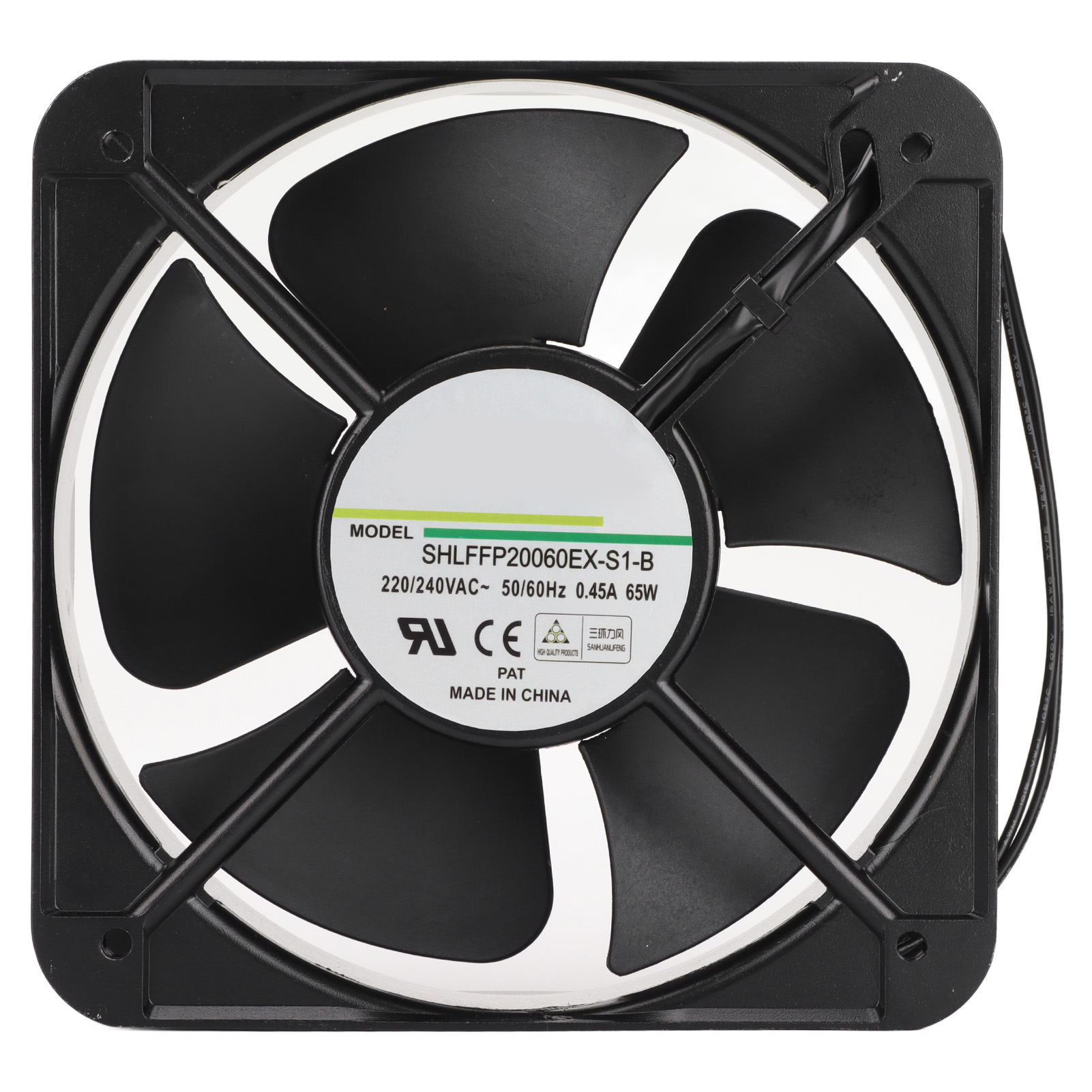200-mm-industrielüfter Mit Doppelkugellagern Zur Gehäusekühlung Und Für 220-240-v-netzteile