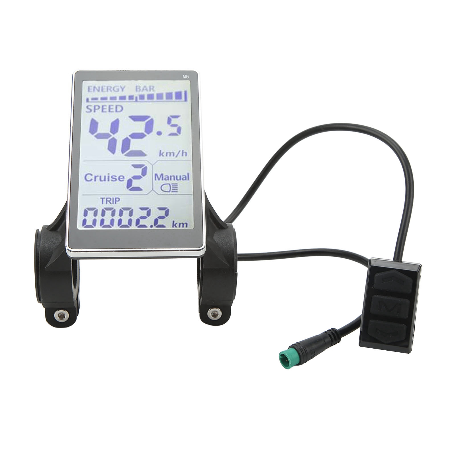 Universelles Lcd-display Für E-bikes, 5-polig, 24–60 V, Kompatibel Mit Rollern Und E-bikes, 31,8/22,2 Mm