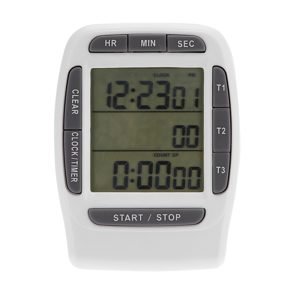 Tragbarer 3-kanal-lcd-digitaltimer Mit Countdown Und Präzisionszeitmessung