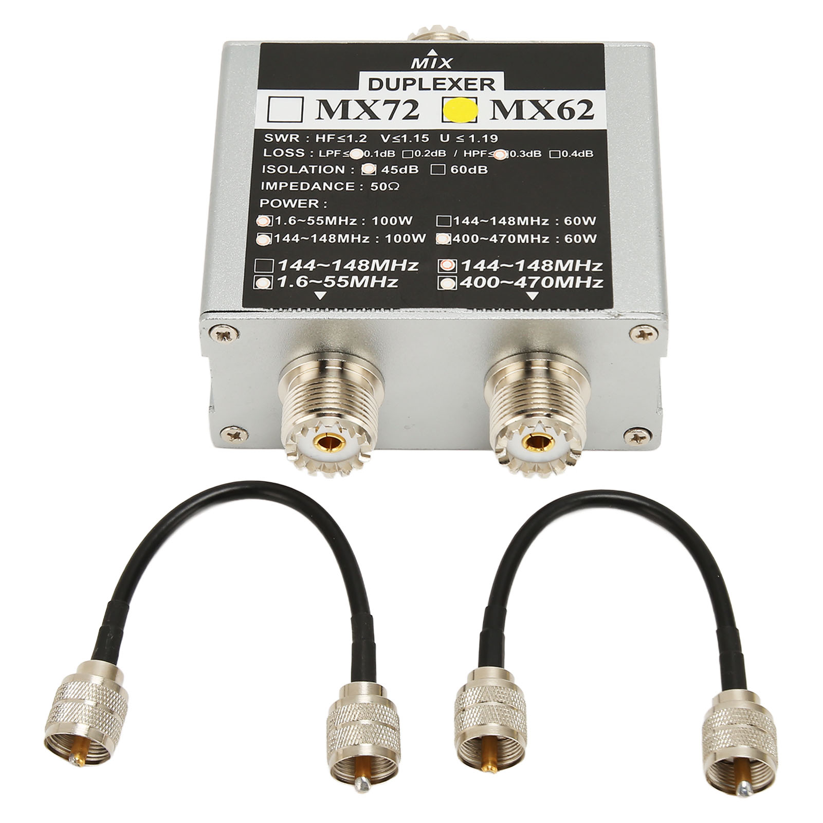 Vhf/uhf/hf-kurzwellen-3-band-antennenkombinator Für Duplex-sendestation