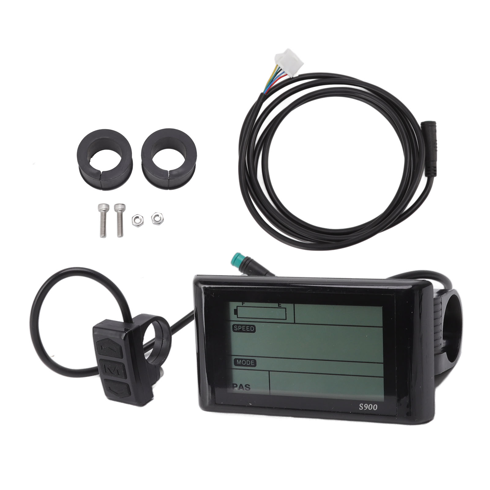 S900 Lcd-display Für Elektrofahrräder, Echtzeitaufzeichnung, Wasserdicht, 24v/36v/48v Für Roller Und E-bikes