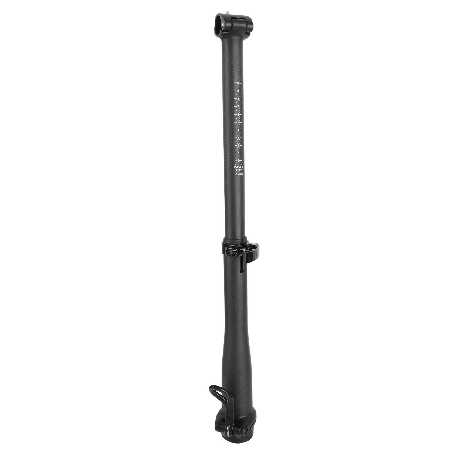 Hochfester, Klappbarer Lenkervorbau Aus Kohlefaser, Schnellspannsystem Für 28,6-mm-gabel Und 25,4-mm-lenker, Matte Oberfläche.