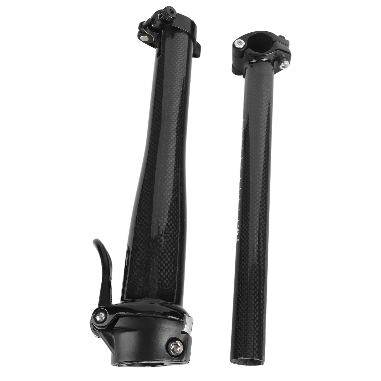 Hochfester, Klappbarer Lenkervorbau Aus Kohlefaser, Schnellspannsystem Für 28,6-mm-gabeln Und 25,4-mm-lenker, Ideal Für Falträder.